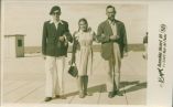 Юрий Слепухин с отцом и сестрой Ириной. Аргентина, Буэнос-Айрес. 1949 г.